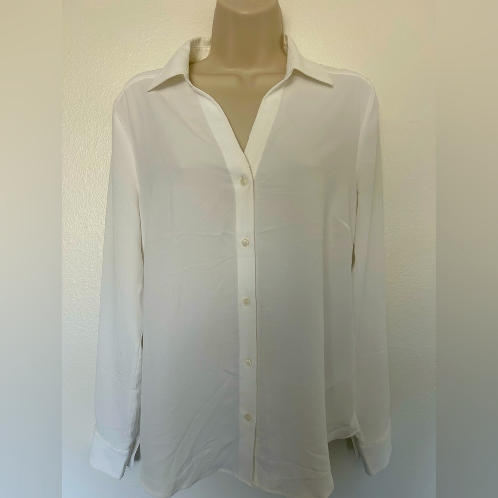 H&M Chiffon Summer Button Down Long Sleeve